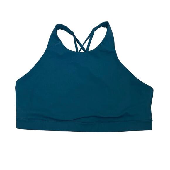 Old Navy Active Powersoft Emerald Green Strappy Sports Bra XL - Picture 1 of 3